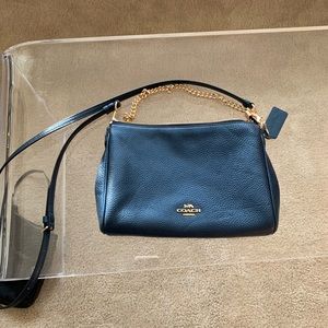 Small leather coach bag